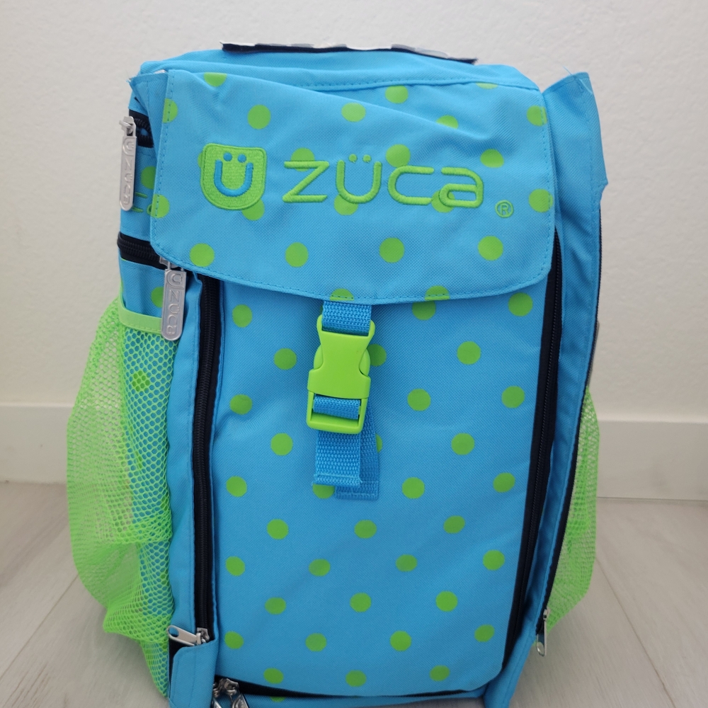 ZÜCA Kids Backpack - Blue with Green Accents